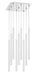 Chandelier Z-Lite 917MP24-WH-LED-9SCH Chrome Forest 9 Light Chandelier Z-Lite