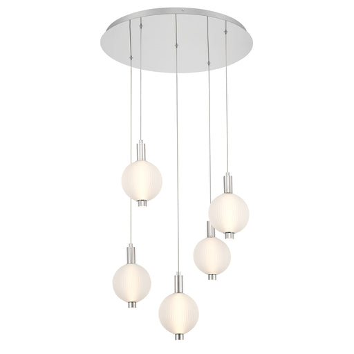 Eurofase 47208-025 Palmas 24" Polished Nickel LED Chandelier