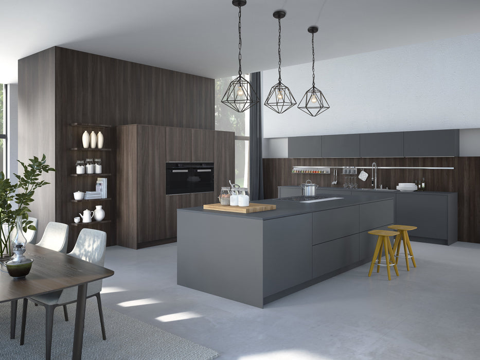 Pendant Z-Lite 918MP-MB-CH Matte Black + Chrome Geo 1 Light Pendant Z-Lite