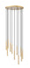 Chandelier Z-Lite 919MP12-11R-MGLD-LED Modern Gold Forest 11 Light Chandelier Z-Lite