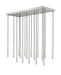 Linear Chandelier Z-Lite 919MP12-17L-BN-LED Brushed Nickel Forest 17 Light Linear Chandelier Z-Lite