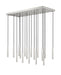 Linear Chandelier Z-Lite 919MP12-17L-BN-LED Brushed Nickel Forest 17 Light Linear Chandelier Z-Lite