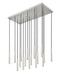 Linear Chandelier Z-Lite 919MP12-17L-BN-LED Brushed Nickel Forest 17 Light Linear Chandelier Z-Lite