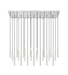 Linear Chandelier Z-Lite 919MP12-23L-BN-LED Brushed Nickel Forest 23 Light Linear Chandelier Z-Lite