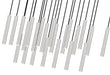 Linear Chandelier Z-Lite 919MP12-23L-BN-LED Brushed Nickel Forest 23 Light Linear Chandelier Z-Lite
