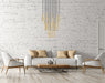 Chandelier Z-Lite 919MP12-27R-MGLD-LED Modern Gold Forest 27 Light Chandelier Z-Lite