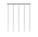 Linear Chandelier Z-Lite 919MP12-5L-BN-LED Brushed Nickel Forest 5 Light Linear Chandelier Z-Lite
