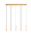 Linear Chandelier Z-Lite 919MP12-5L-MGLD-LED Modern Gold Forest 5 Light Linear Chandelier Z-Lite