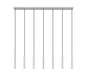 Linear Chandelier Z-Lite 919MP12-7L-BN-LED Brushed Nickel Forest 7 Light Linear Chandelier Z-Lite