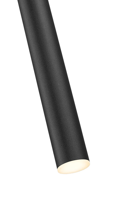 Pendant Z-Lite 919MP12-MB-LED Matte Black Forest 1 LightPendant Z-Lite