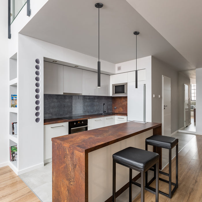 Pendant Z-Lite 919MP12-MB-LED Matte Black Forest 1 LightPendant Z-Lite