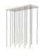 Linear Chandelier Z-Lite 919MP24-17L-BN-LED Brushed Nickel Forest 17 Light Linear Chandelier Z-Lite