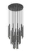 Chandelier Z-Lite 919MP24-27R-MB-LED Matte Black Forest 27 Light Chandelier Z-Lite