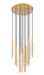 Chandelier Z-Lite 919MP24-27R-MGLD-LED Modern Gold Forest 27 Light Chandelier Z-Lite