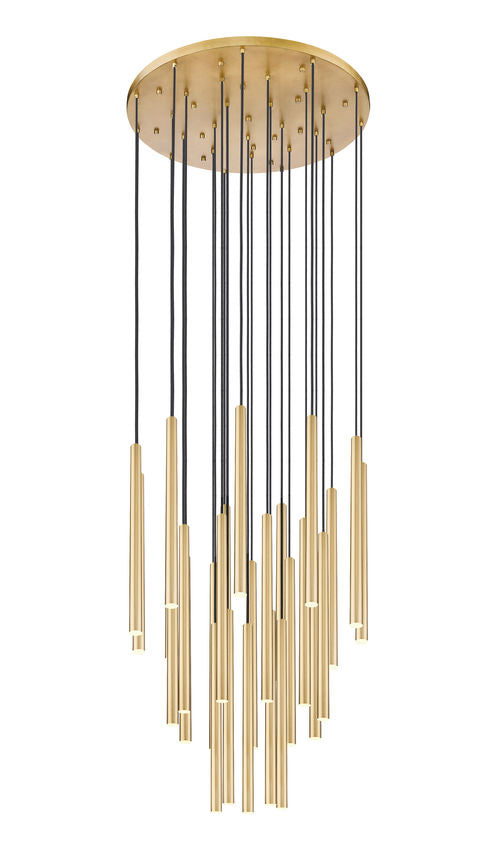 Chandelier Z-Lite 919MP24-27R-MGLD-LED Modern Gold Forest 27 Light Chandelier Z-Lite
