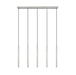 Linear Chandelier Z-Lite 919MP24-5L-BN-LED Brushed Nickel Forest 5 Light Linear Chandelier Z-Lite