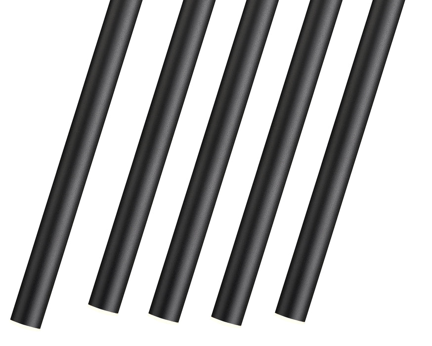 Linear Chandelier Z-Lite 919MP24-5L-MB-LED Matte Black Forest 5 Light Linear Chandelier Z-Lite