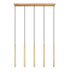 Linear Chandelier Z-Lite 919MP24-5L-MGLD-LED Modern Gold Forest 5 Light Linear Chandelier Z-Lite