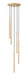 Chandelier Z-Lite 919MP24-5R-MGLD-LED Modern Gold Forest 5 Light Chandelier Z-Lite