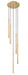 Chandelier Z-Lite 919MP24-5R-MGLD-LED Modern Gold Forest 5 Light Chandelier Z-Lite