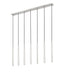 Linear Chandelier Z-Lite 919MP24-7L-BN-LED Brushed Nickel Forest 7 Light Linear Chandelier Z-Lite