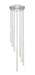 Chandelier Z-Lite 919MP24-7R-BN-LED Brushed Nickel Forest 7 Light Chandelier Z-Lite