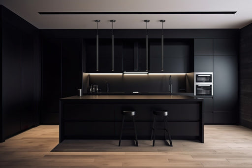 Pendant Z-Lite 919MP24-MB-LED Matte Black Forest 1 LightPendant Z-Lite