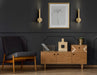 Wall Sconce Z-Lite 919S-MGLD-LED Modern Gold Forest 2 LightWall Sconce Z-Lite
