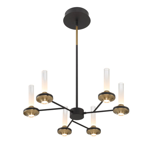 Eurofase 45712-012 Torcia 24" Matte Black LED Chandelier