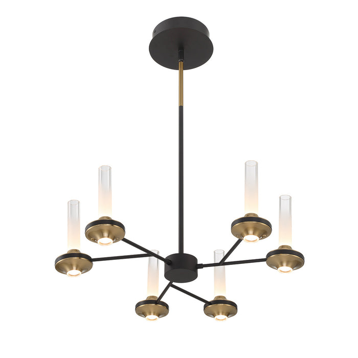 Eurofase 45712-012 Torcia 24" Matte Black LED Chandelier