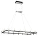 Eurofase 37048-013 Altamont 52" Satin Nickel-Black Mix LED Chandelier
