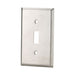 Wall Plate Cooper Wiring 93071-BOX 1-Gang Toggle Stainless Steel Switch Plate Cooper