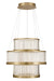 Eurofase 49351-019 Empra 35" Gold LED Chandelier