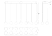 Eurofase 48939-034 Iissa 72" Matte Black LED Chandelier