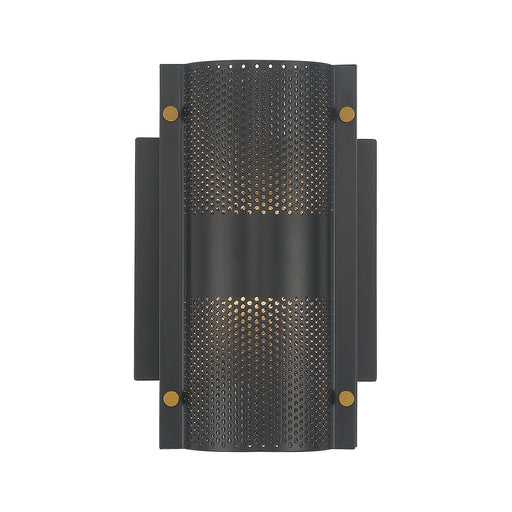 Eurofase 46459-015 Westcliffe 8" Gold-Black Mix LED Outdoor Wall Light