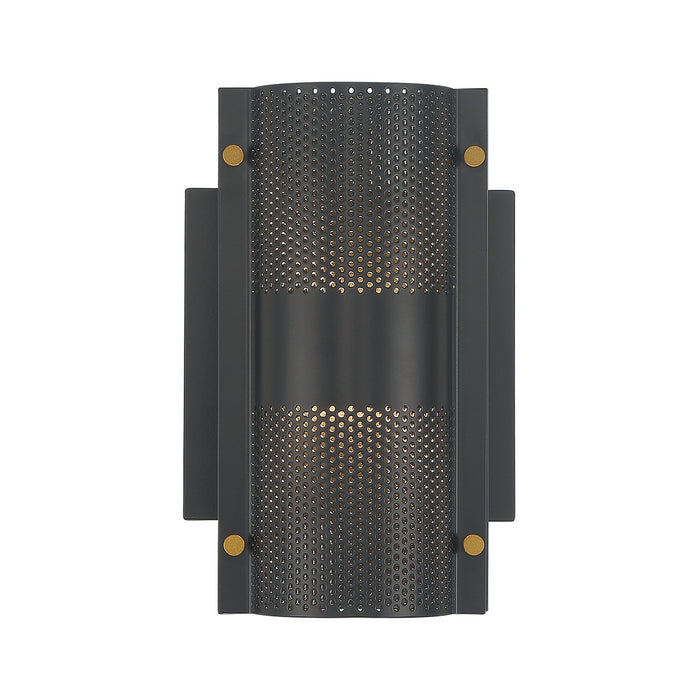 Eurofase 46459-015 Westcliffe 8" Gold-Black Mix LED Outdoor Wall Light