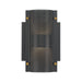 Eurofase 46459-015 Westcliffe 8" Gold-Black Mix LED Outdoor Wall Light