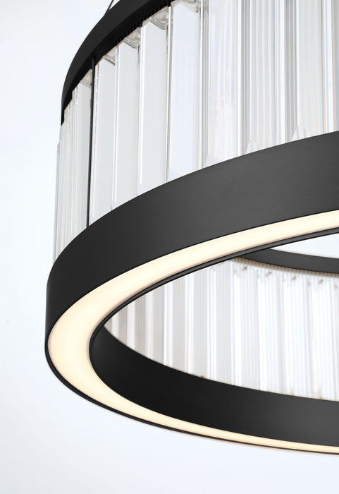 Eurofase 49352-023 Empra 30" Matte Black LED Chandelier