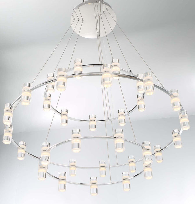 Eurofase 33726-014 Netto 41" Chrome LED Chandelier