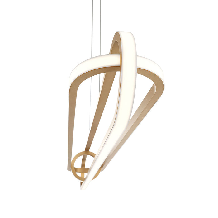 Eurofase 37039-028 Demark 42" Matte Gold LED Chandelier