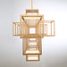 Eurofase 38257-018 Ferro 55" Matte Gold LED Chandelier