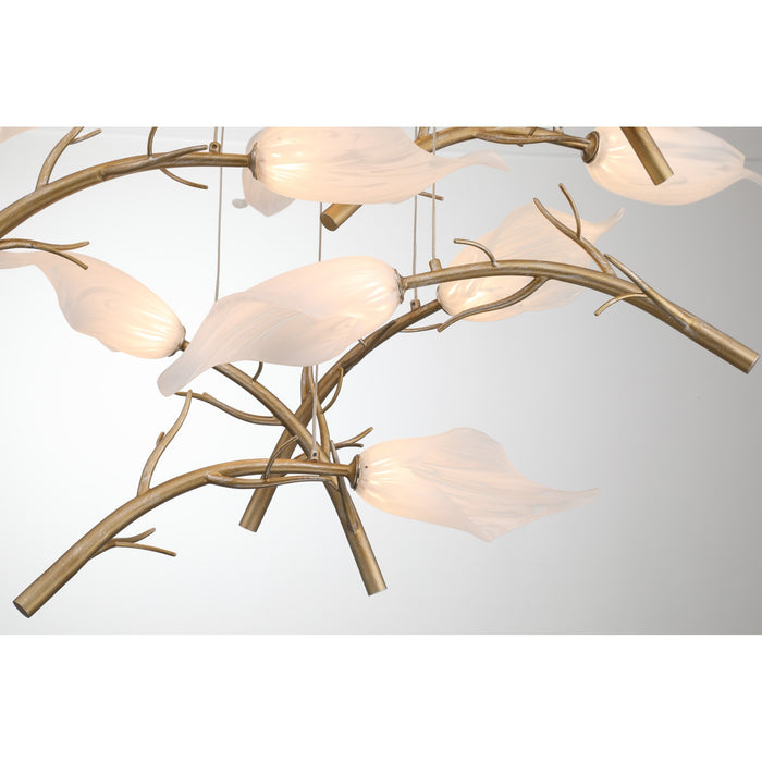Eurofase 47227-019 Matera 34" Antique Gold LED Chandelier