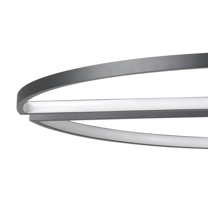 Chandelier Thesis 207767A Alfie 30 inch 3 light Textured Black 3CCT LED Chandelier THESIS