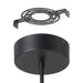 Chandelier Thesis 207767A Alfie 30 inch 3 light Textured Black 3CCT LED Chandelier THESIS