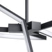 Chandelier Thesis 207767A Alfie 30 inch 3 light Textured Black 3CCT LED Chandelier THESIS