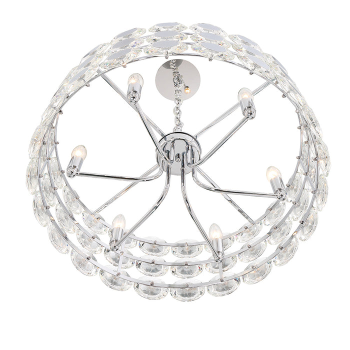 Eurofase 44285-012 Perrene 23" Chrome Chandelier