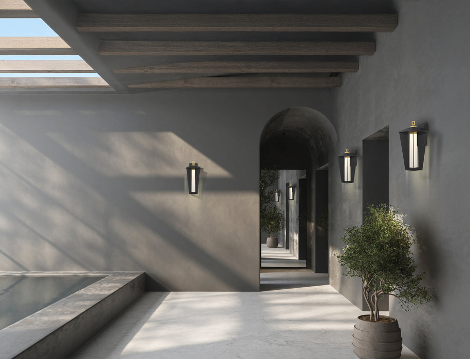 Eurofase 50047-017 Andson 13" Brass-Sand Black Mix LED Outdoor Wall Light