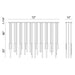 Eurofase 46814-036 Santana 72" Satin Nickel LED Chandelier