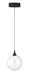 Eurofase 50250-011 Iissa 6" Matte Black LED Pendant Light