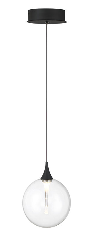 Eurofase 50250-011 Iissa 6" Matte Black LED Pendant Light